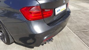 BMW F30 Carbon Makeover Rear Bumper Exhaust Focus