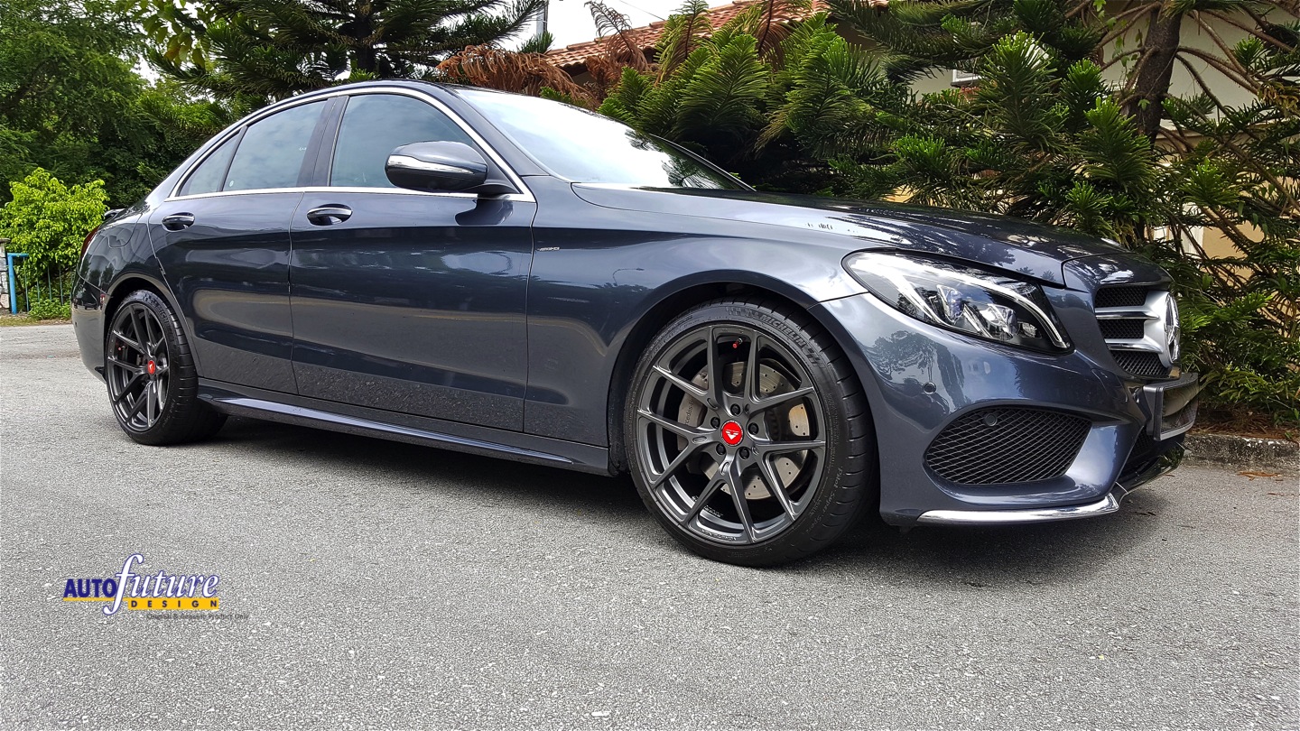 Hyping Up The Luxury: Mercedes-Benz W205 C-Class Equipped With Vorsteiner  V-FF 101's and More!