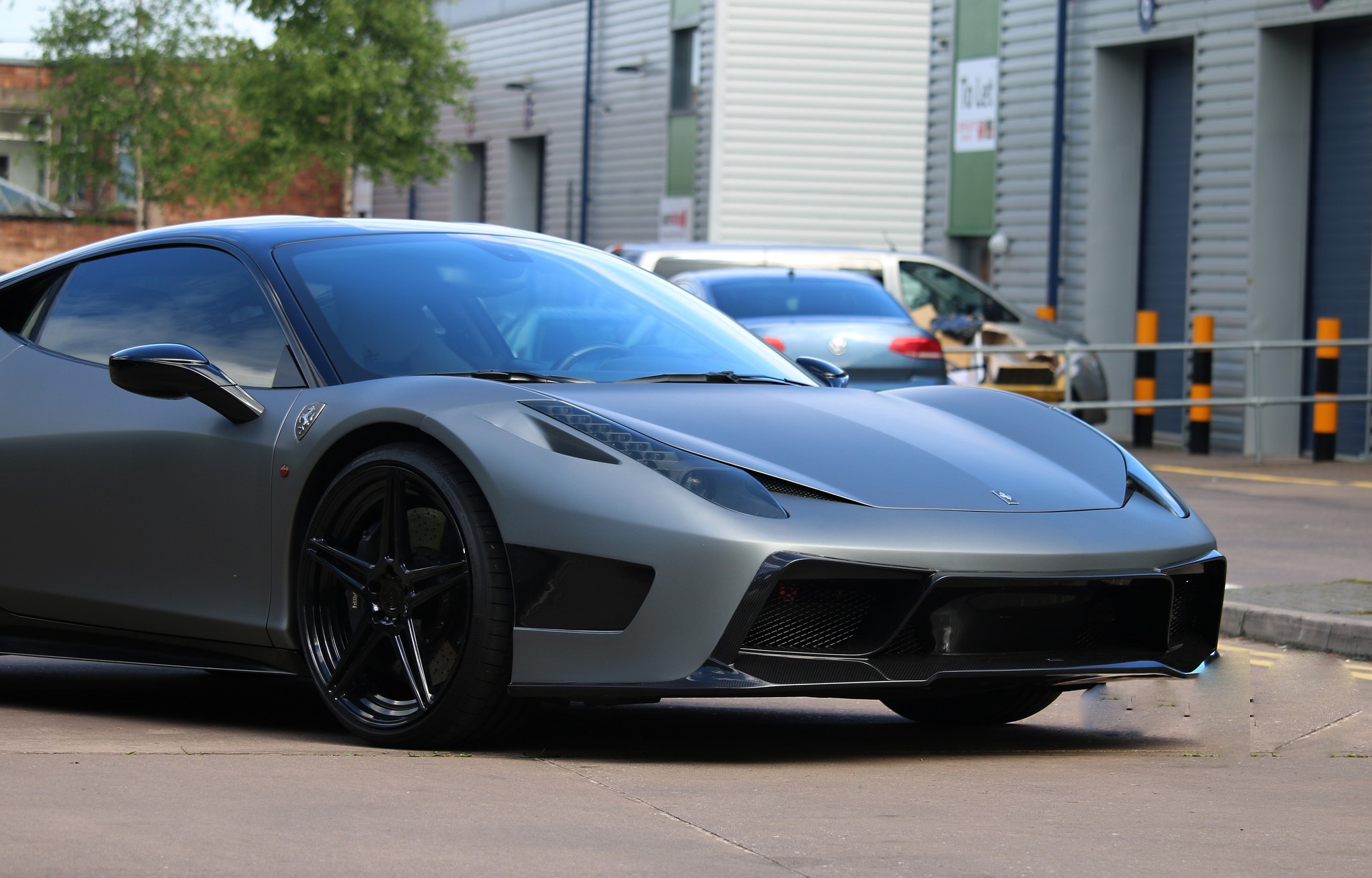 Vorsteiner 458-VX Aero Front Bumper W/ Front Spoiler Carbon Fiber