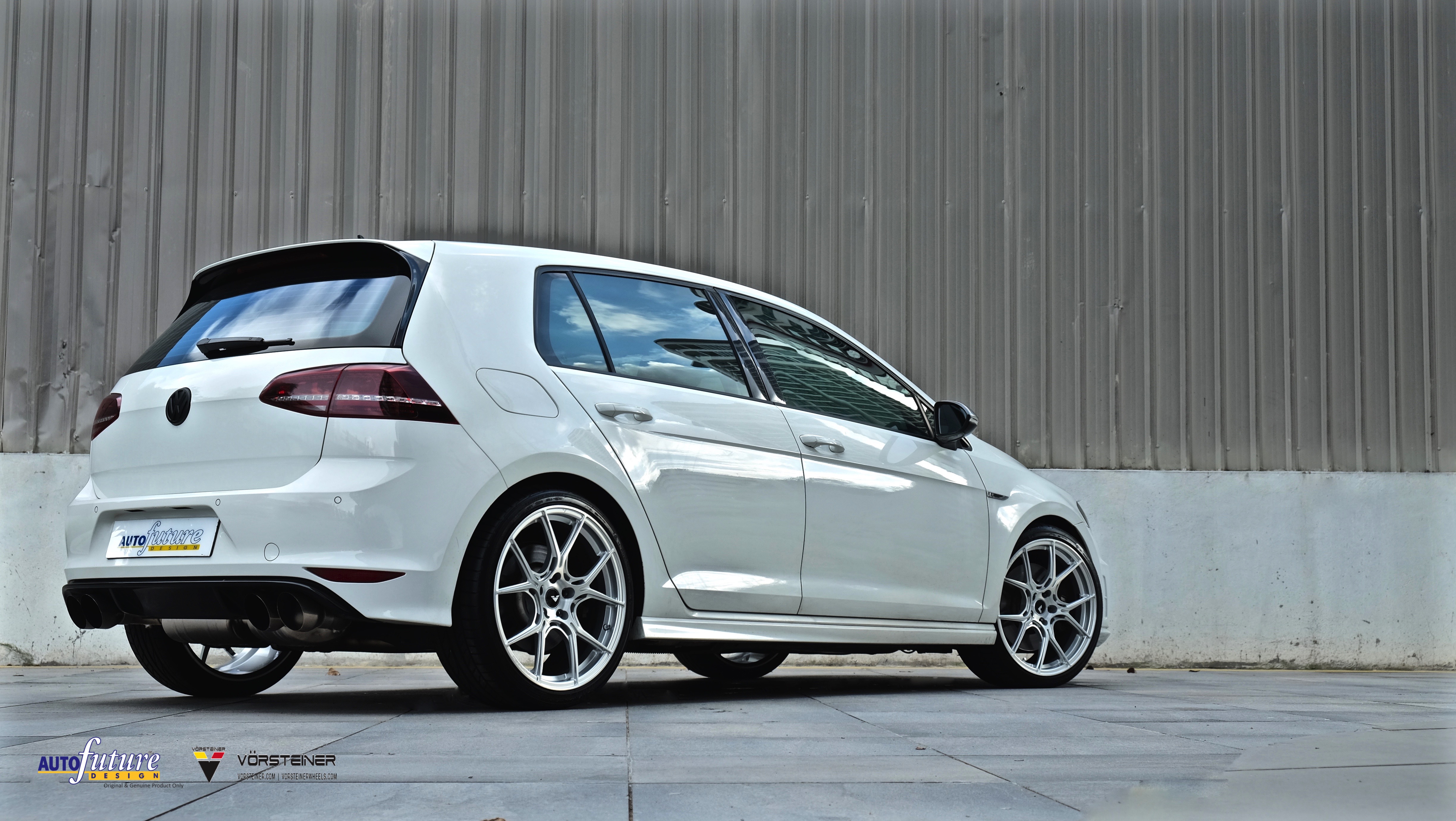 Sport Hot Hatch Volkswagen Golf R On A Set of Vorsteiner Sport