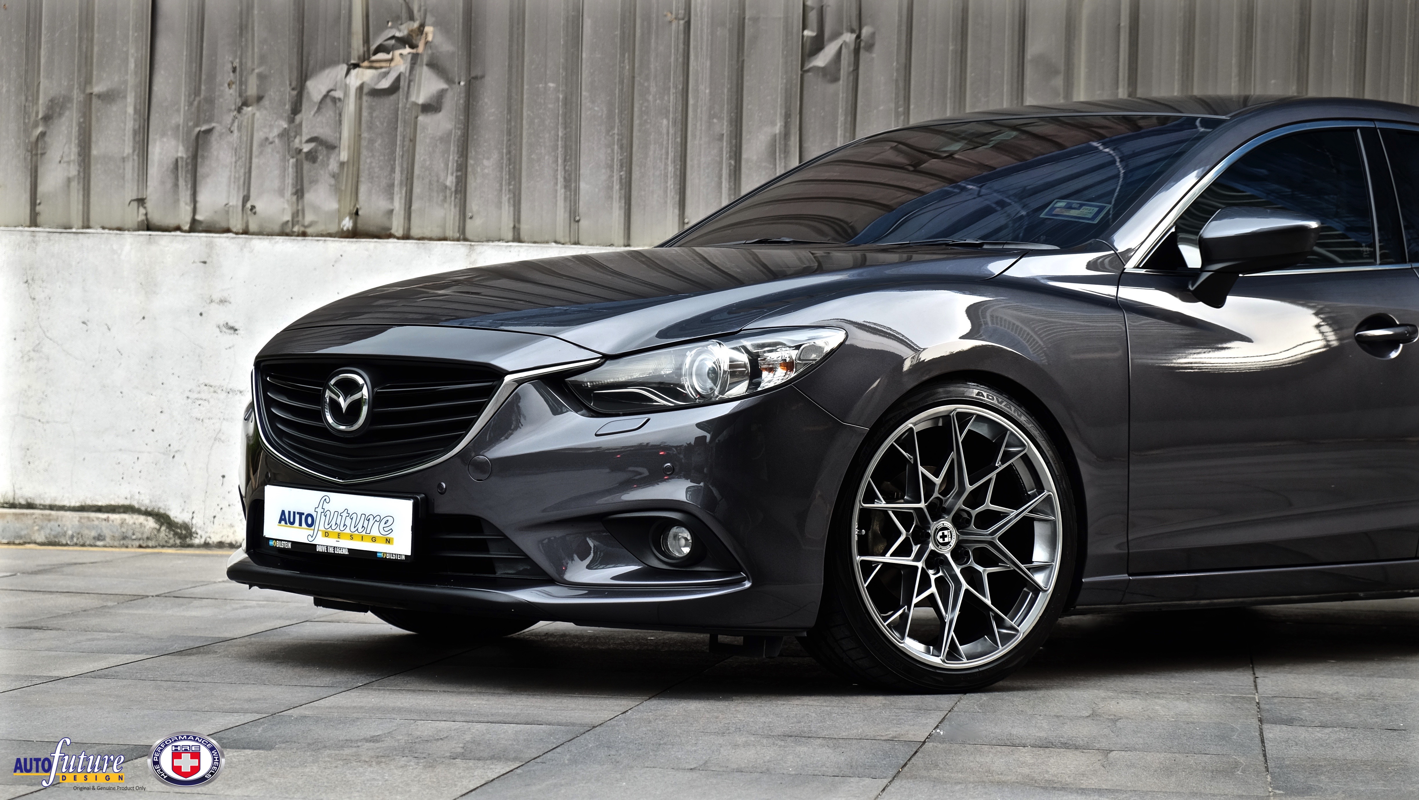HRE Performance FlowForm FF10 Wheels On A Mazda6 with H&R’s HighPerformance Lowering Springs